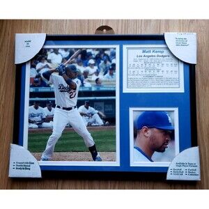 Los Angeles Dodgers MATT KEMP Framed Photos W/Glass Double Matted 14X11X3/4"